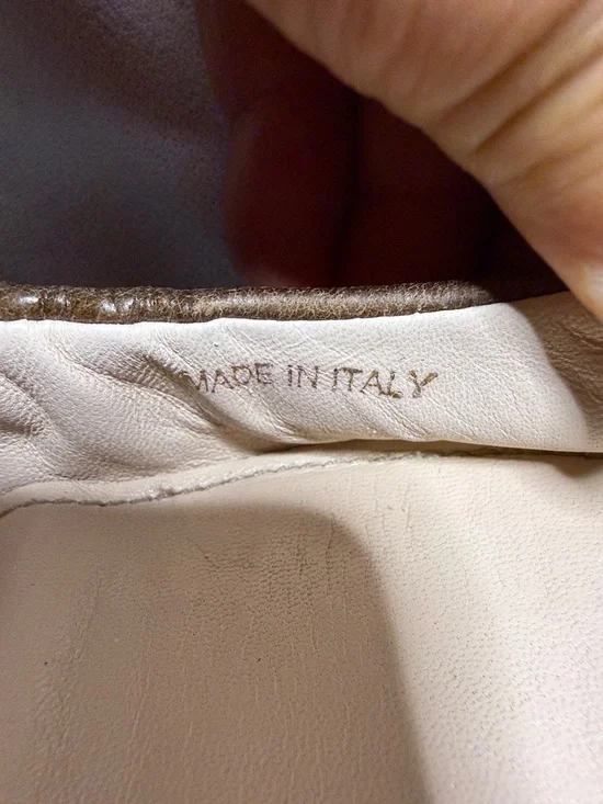 Prada Brown Leather Ballet Flats - Elastic Topline - Picture 10 of 10